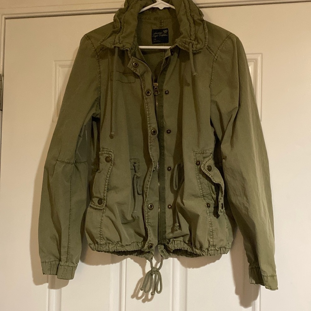 American Eagle Army Green Jacket Size L